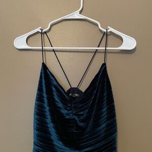 Wild Fable Blue Ruched Camisole Top